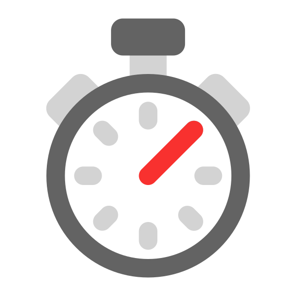 Stopwatch Flat Vector