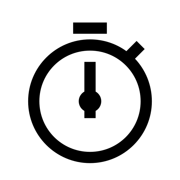 Stopwatch Solid Vector