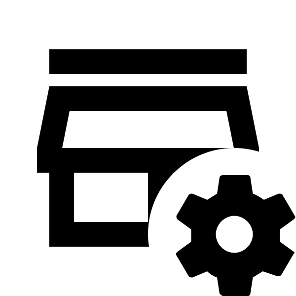 Store Cog Outline