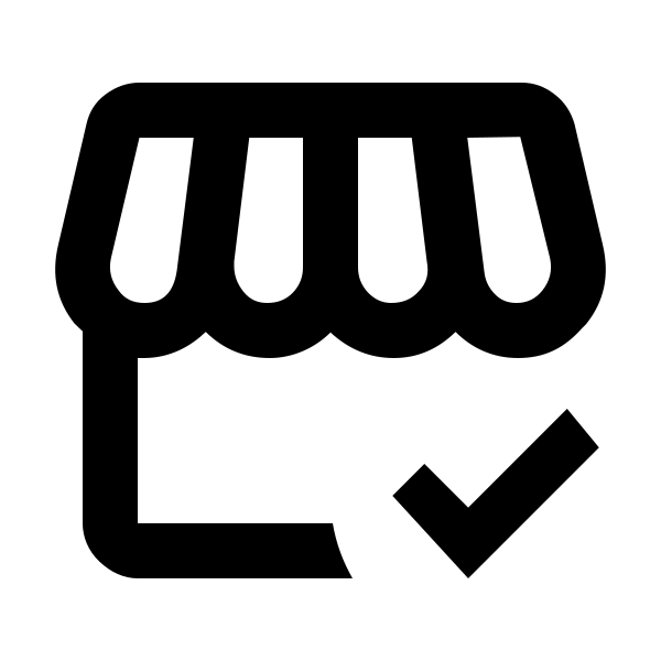 Storefront Check Outline