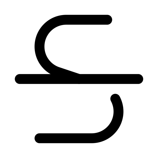 Strikethrough Vector