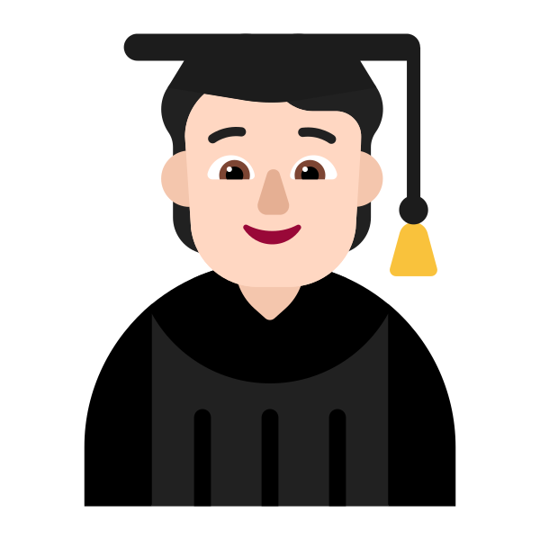 Student Flat Light Vector