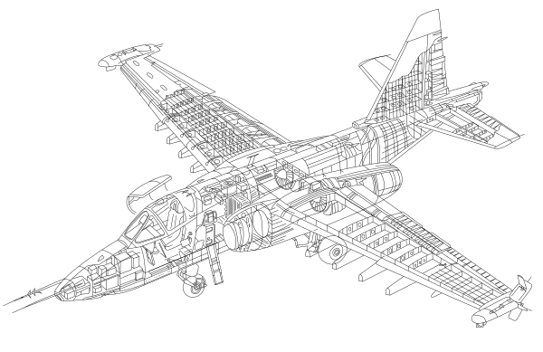 Sukhoi Su 25 Kompo Vers2 Vector