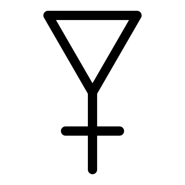 Sulfur Symbol (inverted)