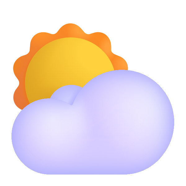 Sun Behind Cloud Color