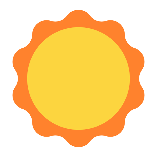 Sun Flat Vector