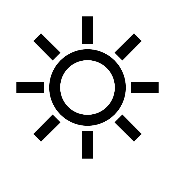 Sun Solid Vector