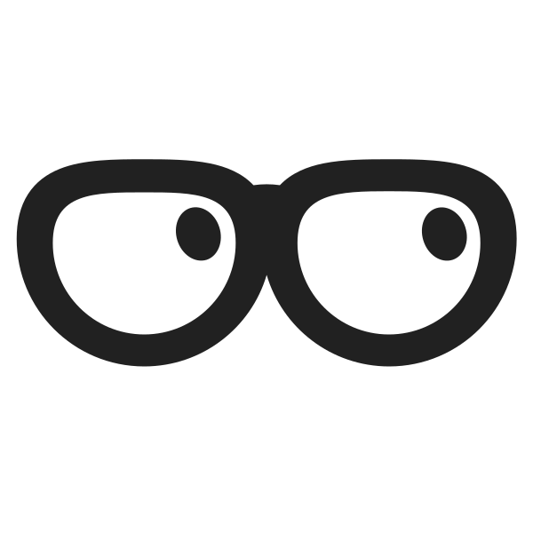 Sunglasses High Contrast Vector