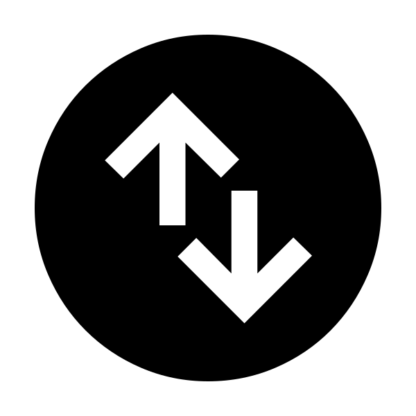 Swap Vertical Circle Fill