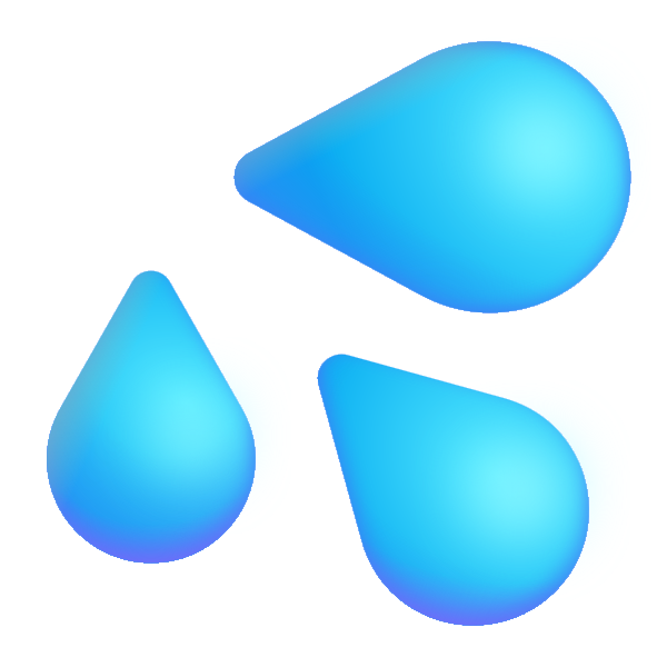 Sweat Droplets Color Vector