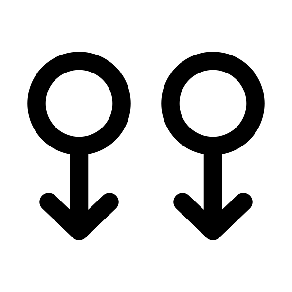 Swipe Two Fingers Down Gesture Vector