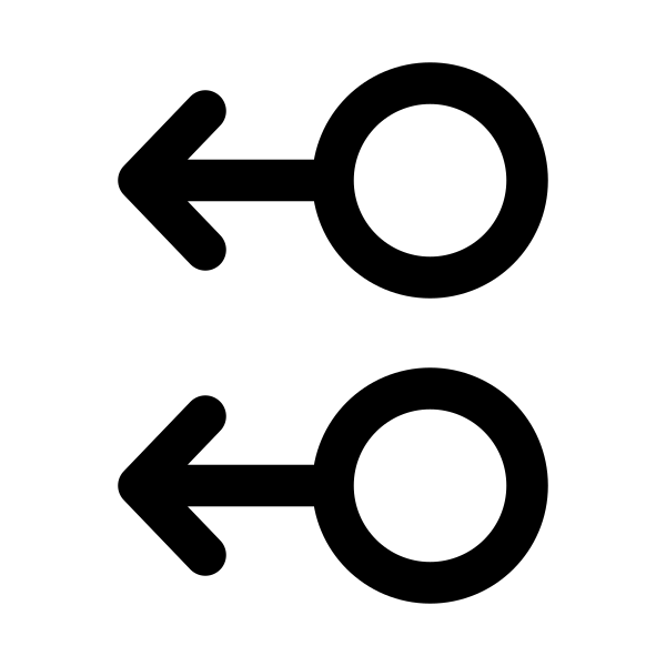Swipe Two Fingers Left Gesture Vector