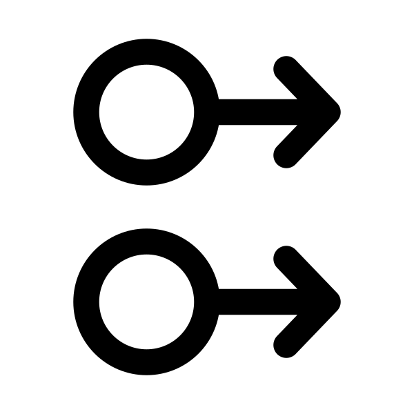 Swipe Two Fingers Right Gesture Vector