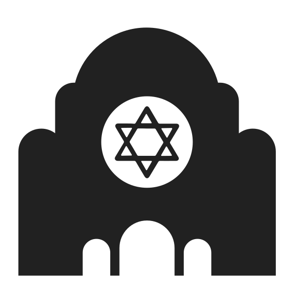 Synagogue High Contrast Vector