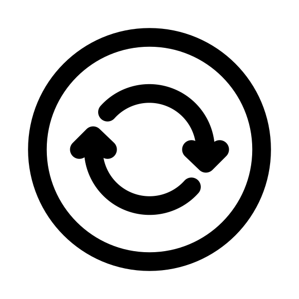 Sync Circle Outline