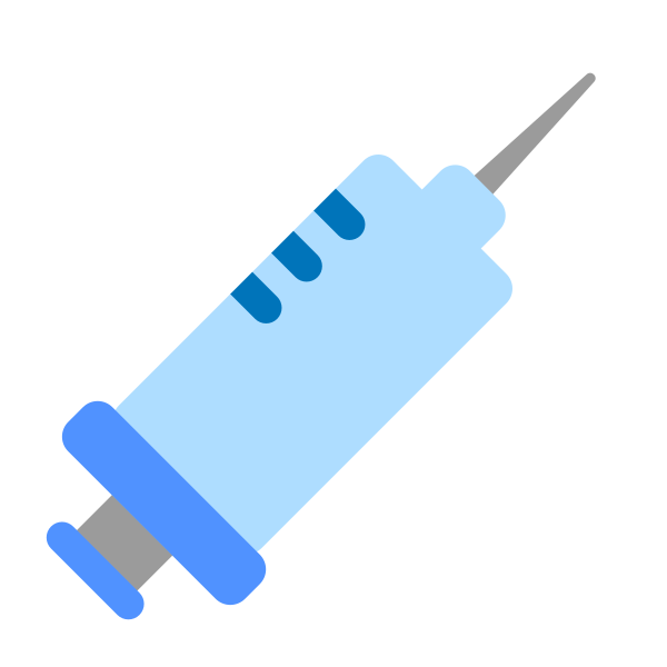 Syringe Flat Vector