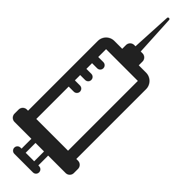 Syringe High Contrast Vector