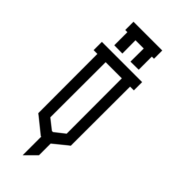 Syringe Solid Vector