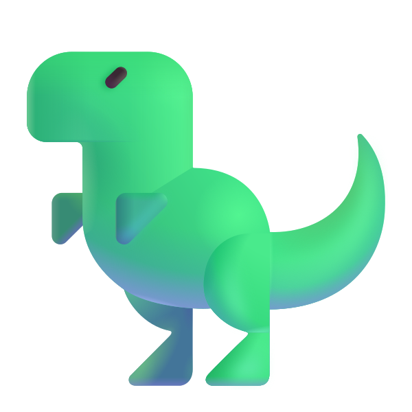 T Rex Color Vector