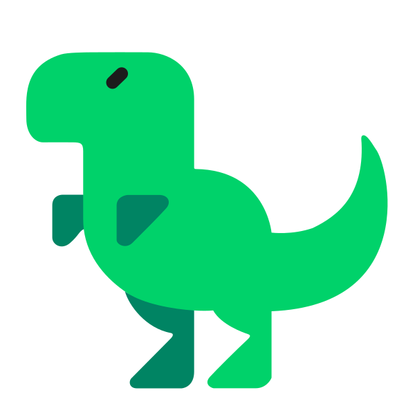 T Rex Flat Vector