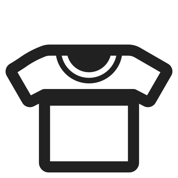 T Shirt High Contrast Vector