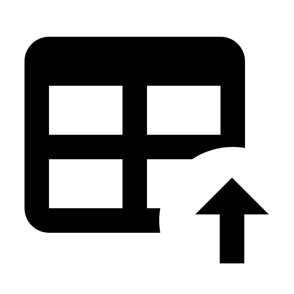 Table Arrow Up