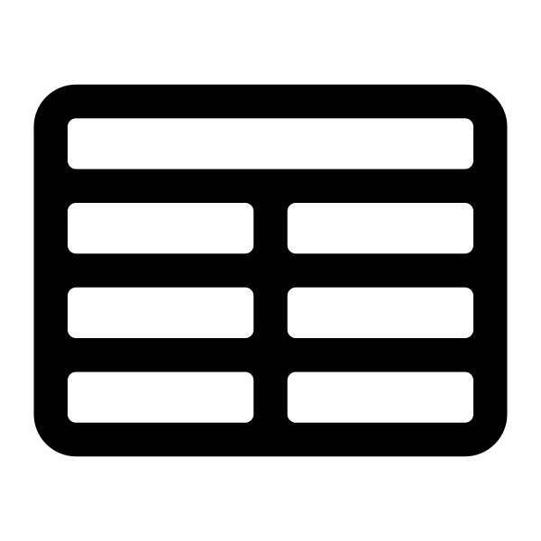 Table Cells Vector