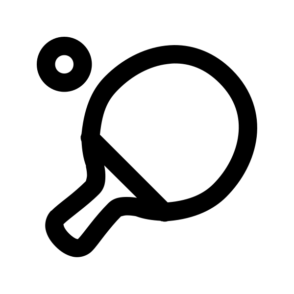 Table Tennis Solid Vector