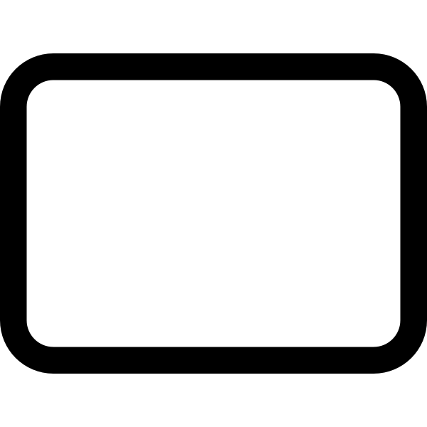 Tablet Landscape Outline