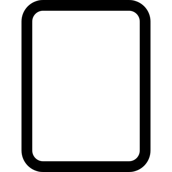 Tablet Portrait Outline