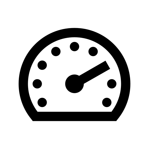 Tachometer Alt Solid Vector