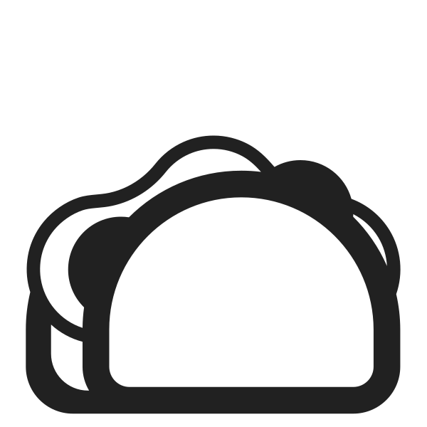 Taco High Contrast Vector