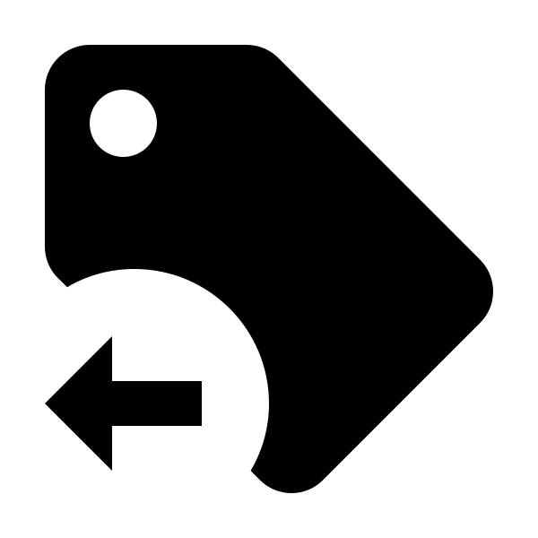 Tag Arrow Left