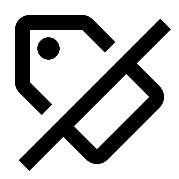 Tag Off Outline