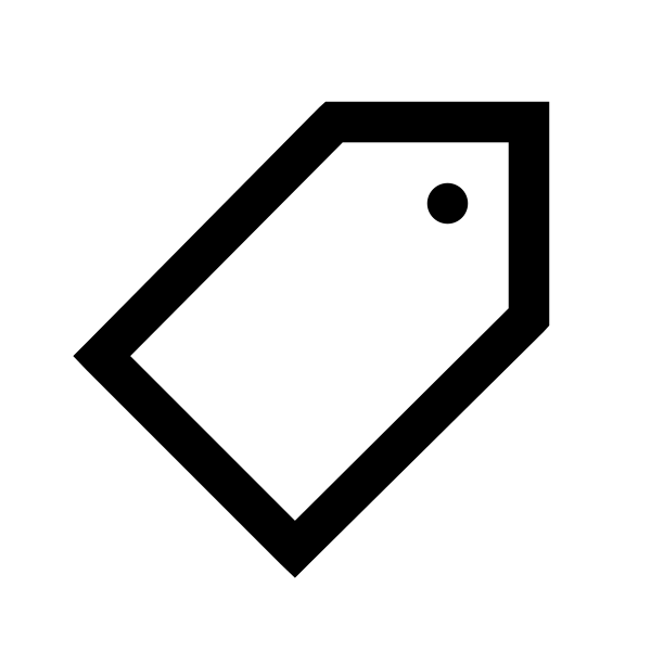 Tag Solid Vector
