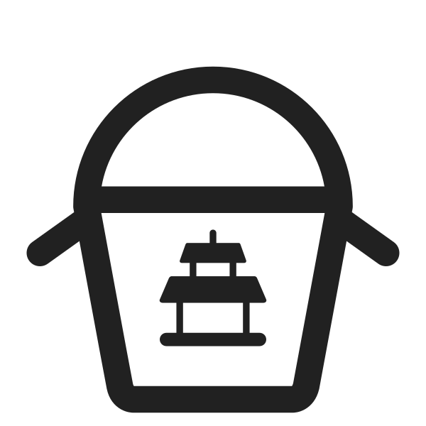 Takeout Box High Contrast Vector