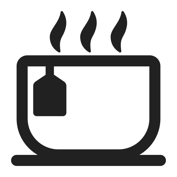 Teacup Without Handle High Contrast Vector