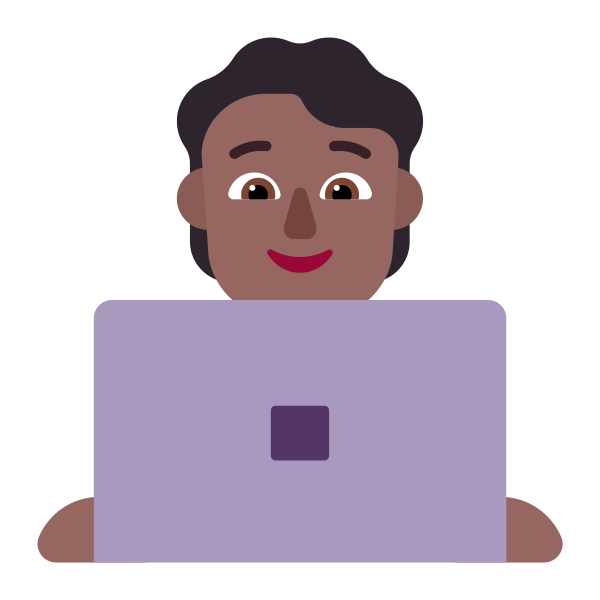 Technologist Flat Medium Dark Vector