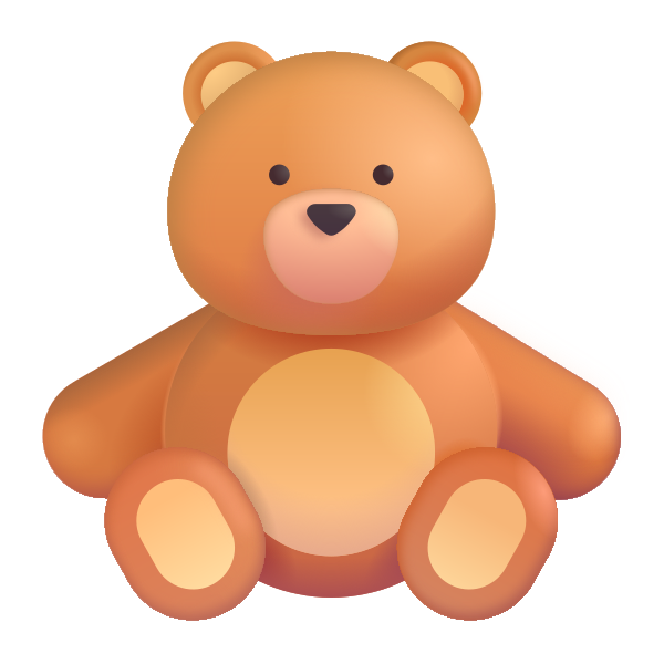 Teddy Bear Color Vector