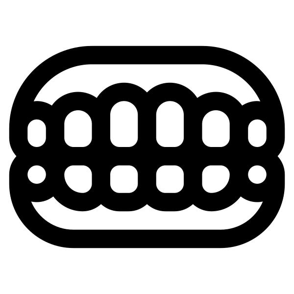 Teeth Solid Vector