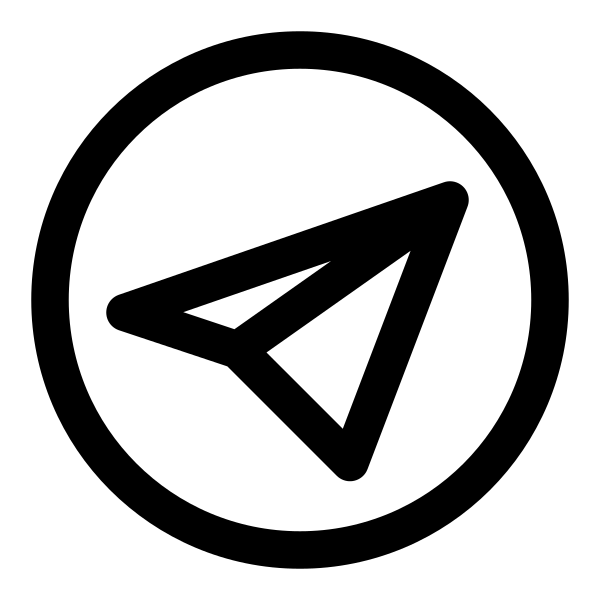 Telegram Circle Vector