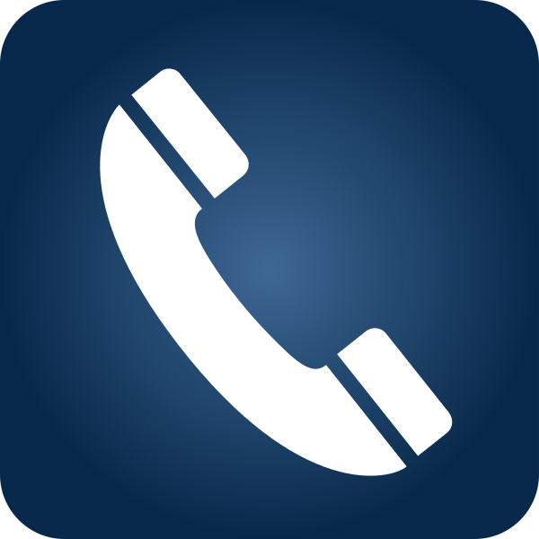 Telephone Icon Blue Gradient