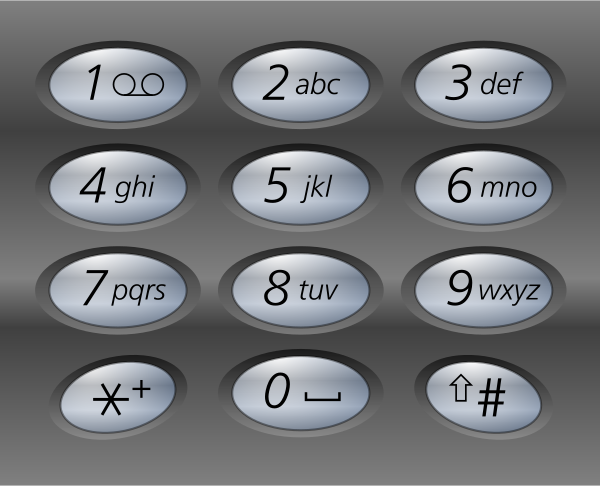 Telephone Keypad2 Vector