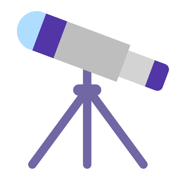 Telescope Flat Vector