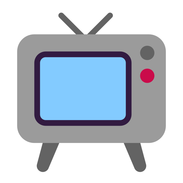 Television Flat Vector