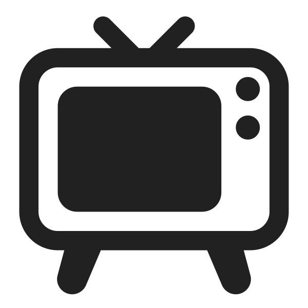 Television High Contrast Vector