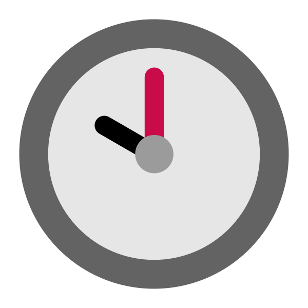 Ten Oclock Flat Vector