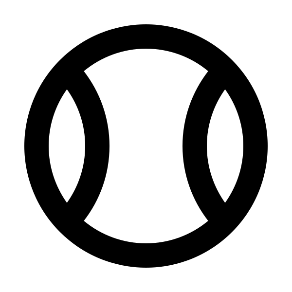 Tennis Ball Outline