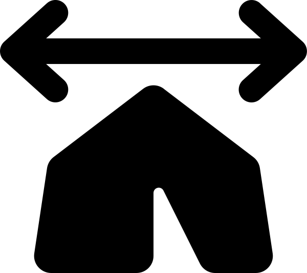 Tent Arrow Left Right