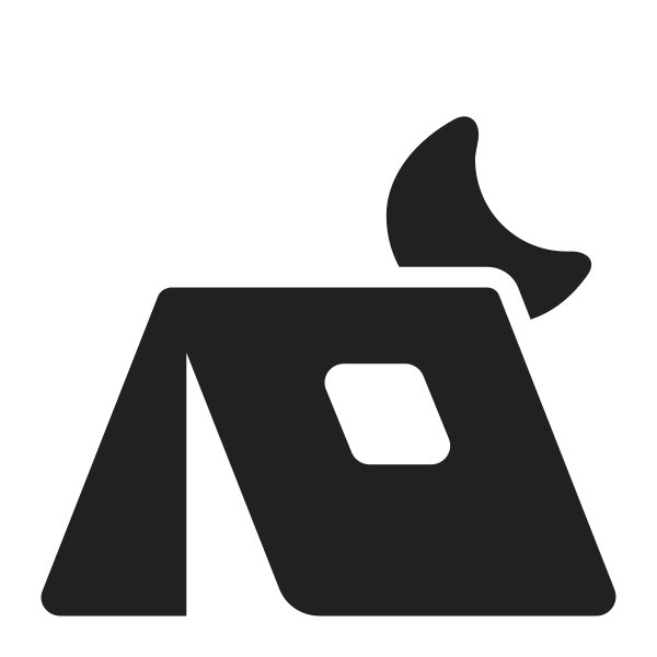 Tent High Contrast Vector